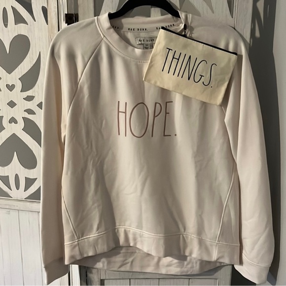 Brand New With Tag, Rae Dunn Sweatshirt And Pouch Set - Picture 1 of 6